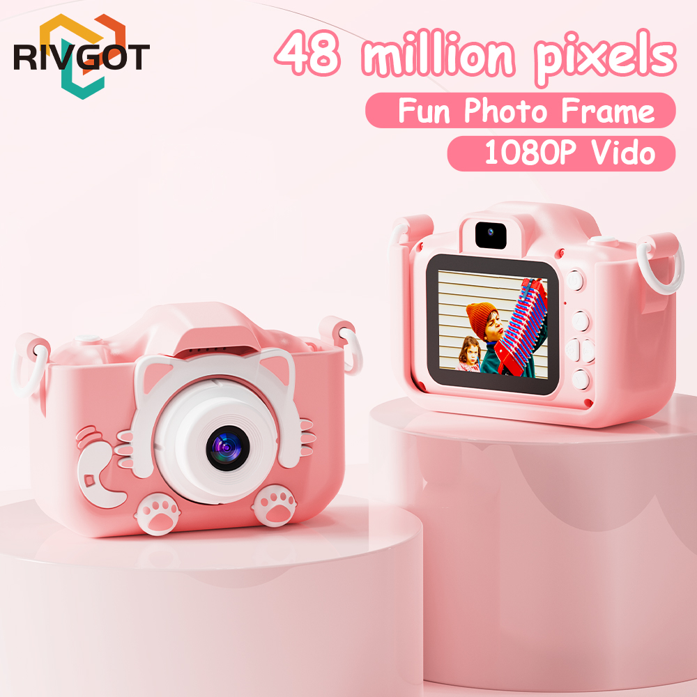 Kids Education Card - Kids Camera for Girls 1080P HD