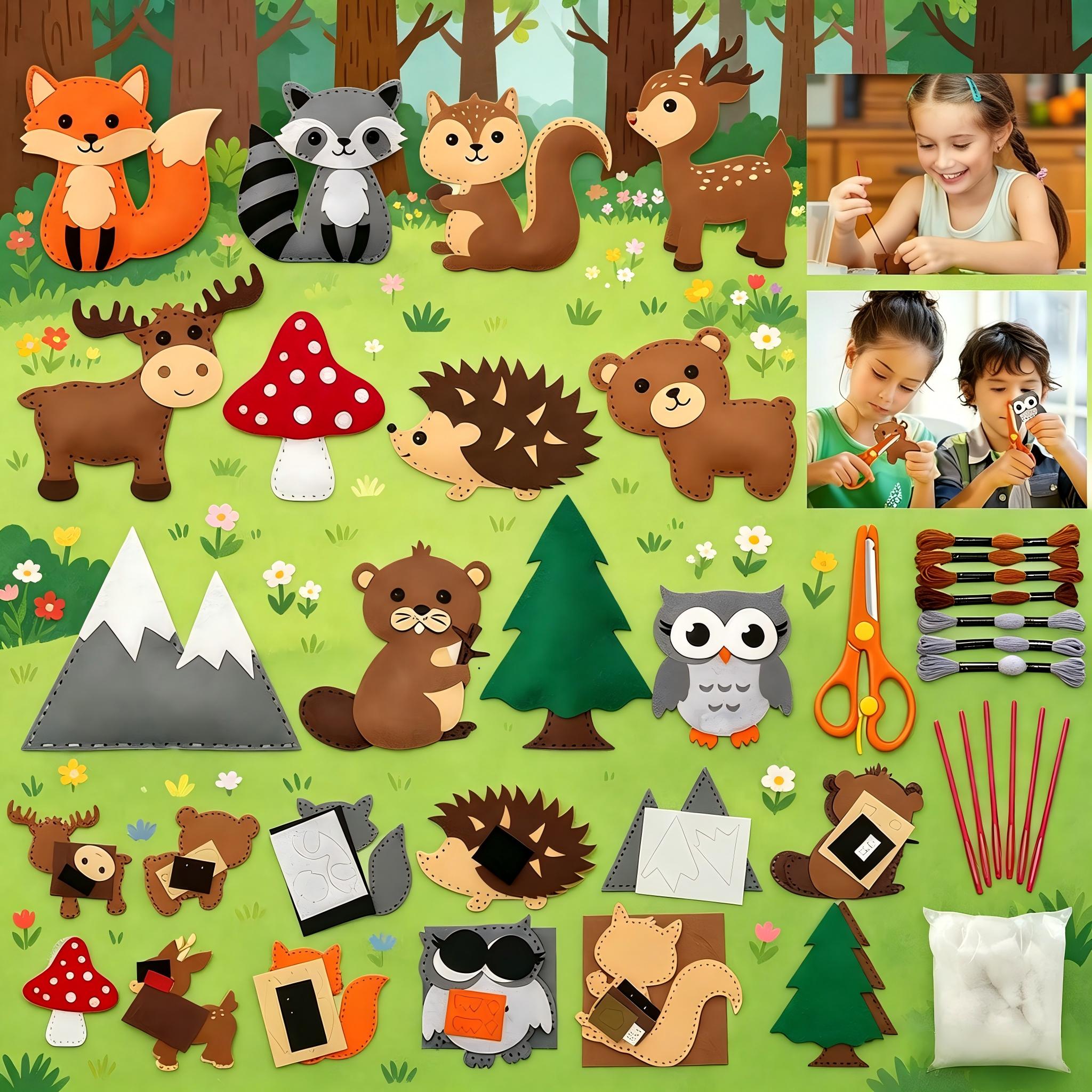 Sewing Kit for Kids Woodland A - Kids Education Classes review and price