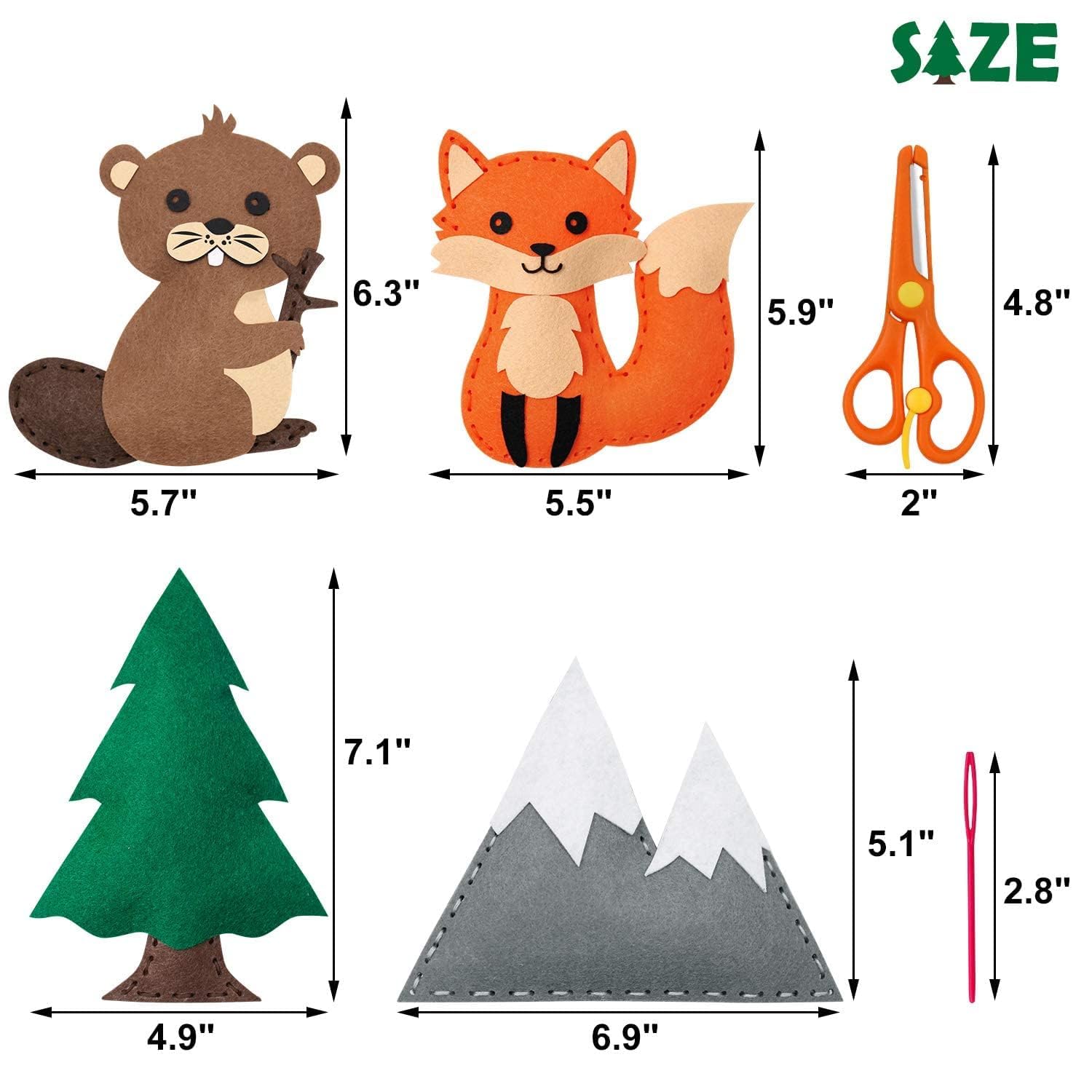 Sewing Kit for Kids Woodland A - Kids Education Classes review and price