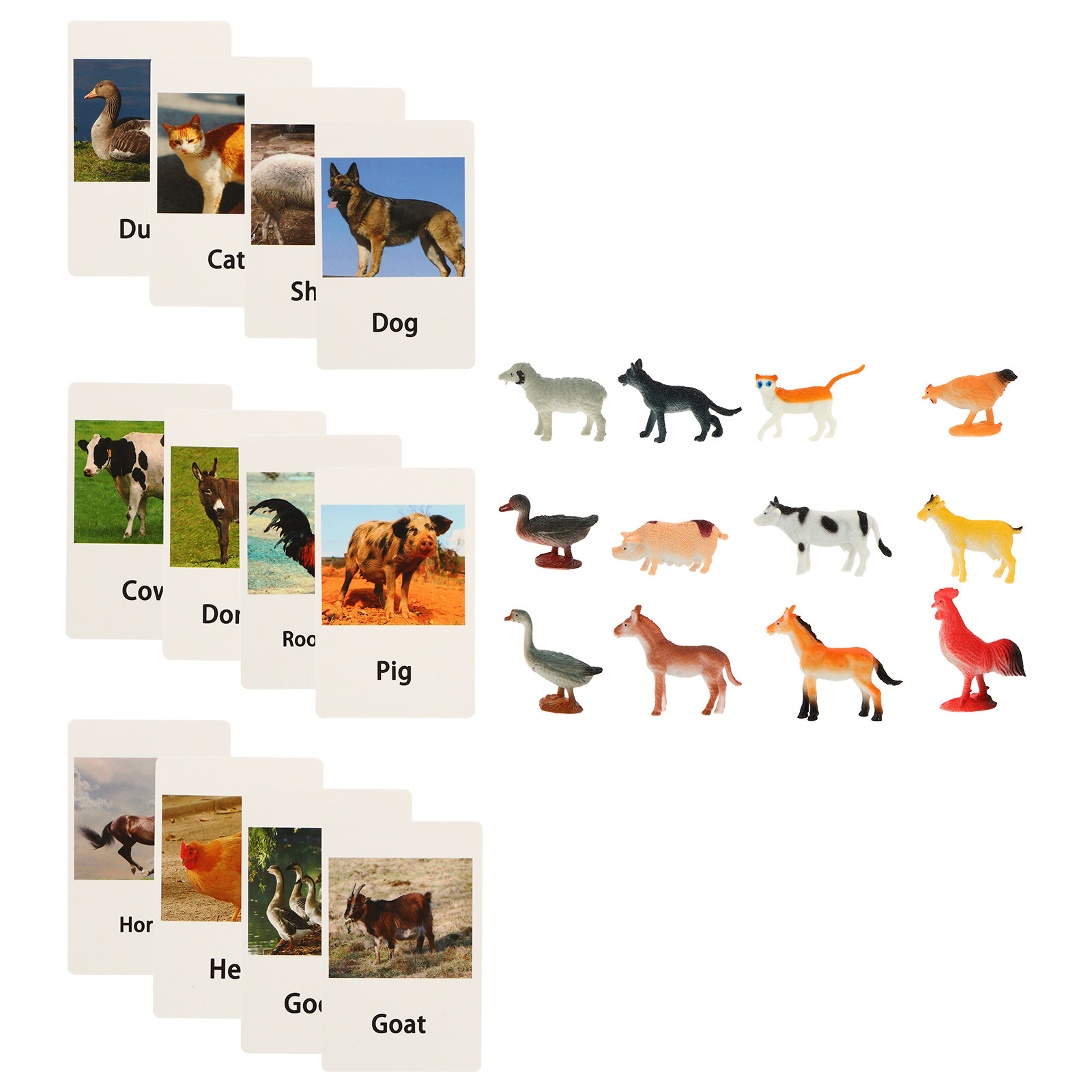 1Set Animal Cards Matching Cog - Kids Education Card review and price