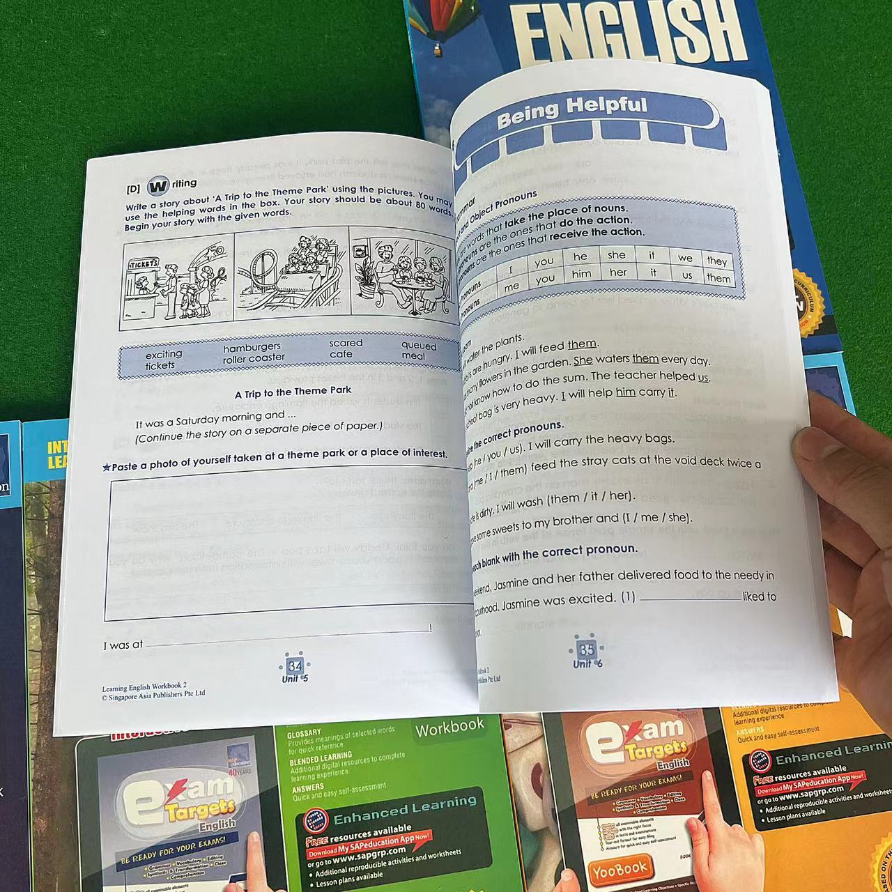 2 Book Sap Education 1- 6 Grad - Kids Education In Singapore review and price