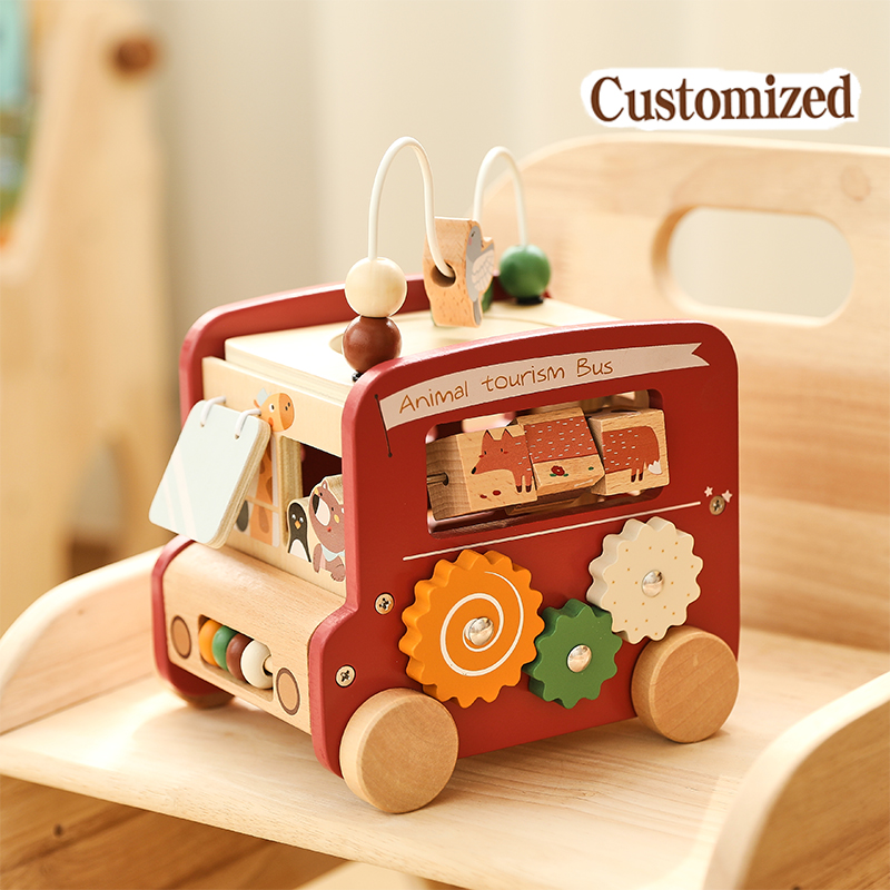 Wooden Bus Toy Custom Name Fre - Kids Education Name review and price
