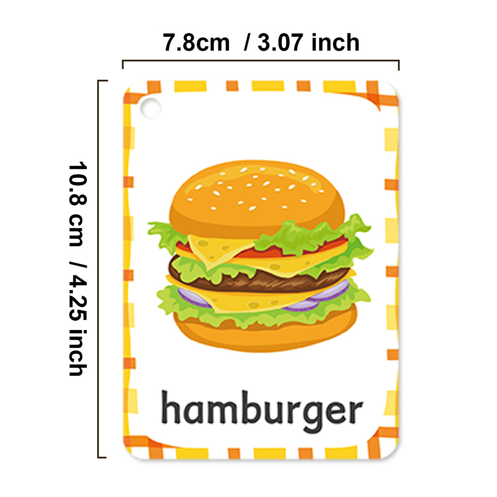 Delicious Food Vocabulary Engl - Kids Education Card review and price