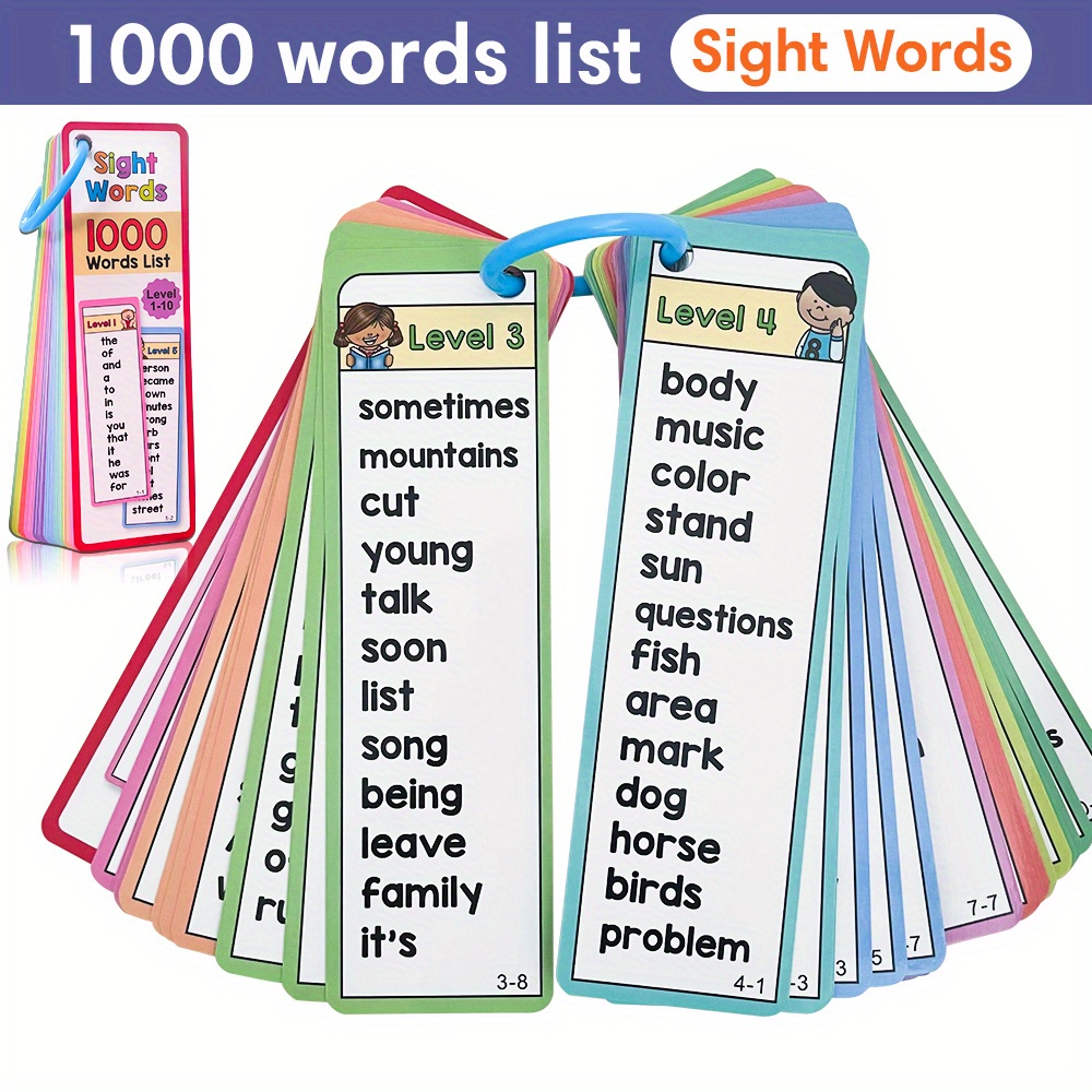 1000 Sight Words Flash Cards f - Kids Education Card review and price