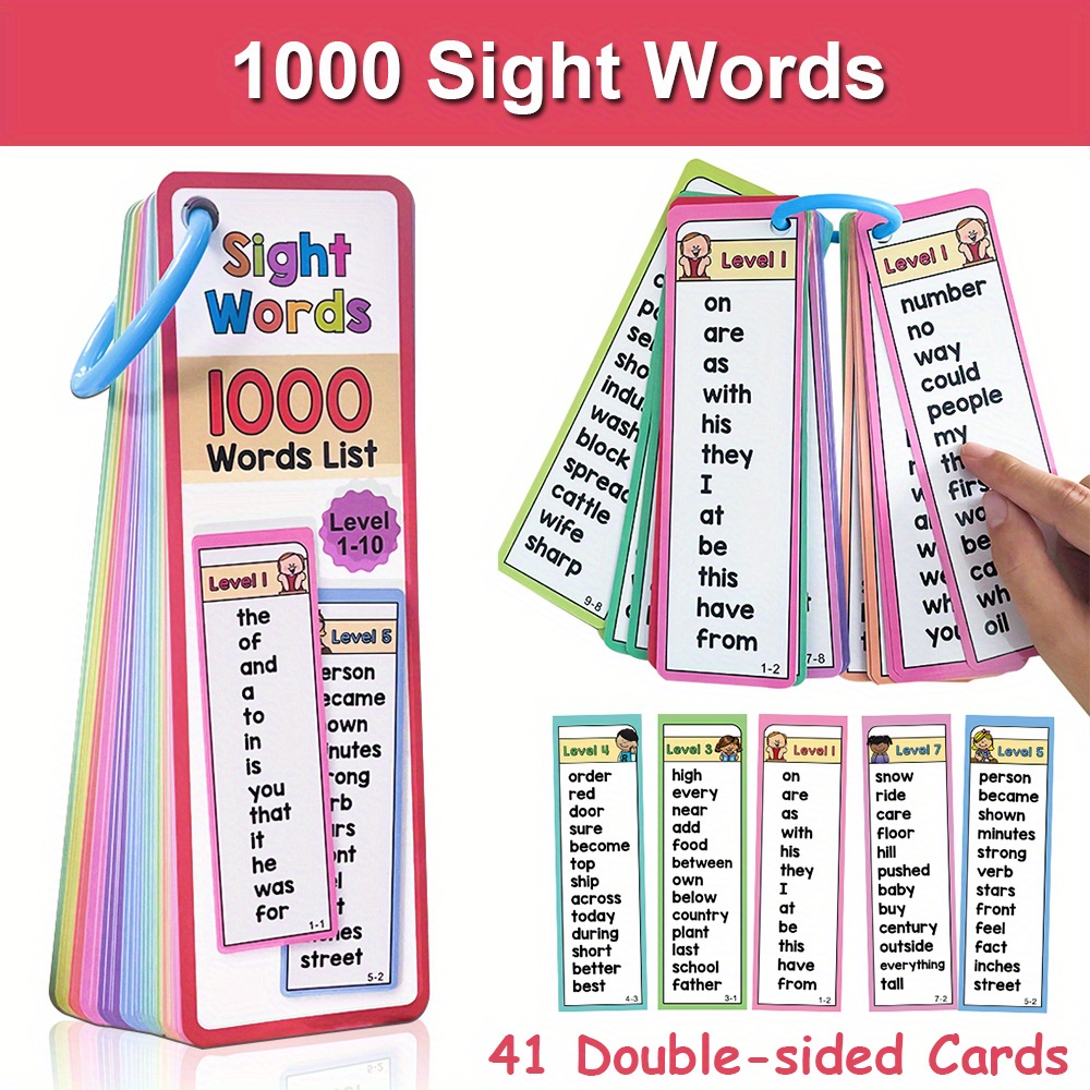 1000 Sight Words Flash Cards f - Kids Education Card review and price
