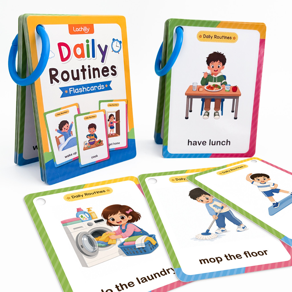 38 Words Daily Routines Learni - Kids Education Card review and price