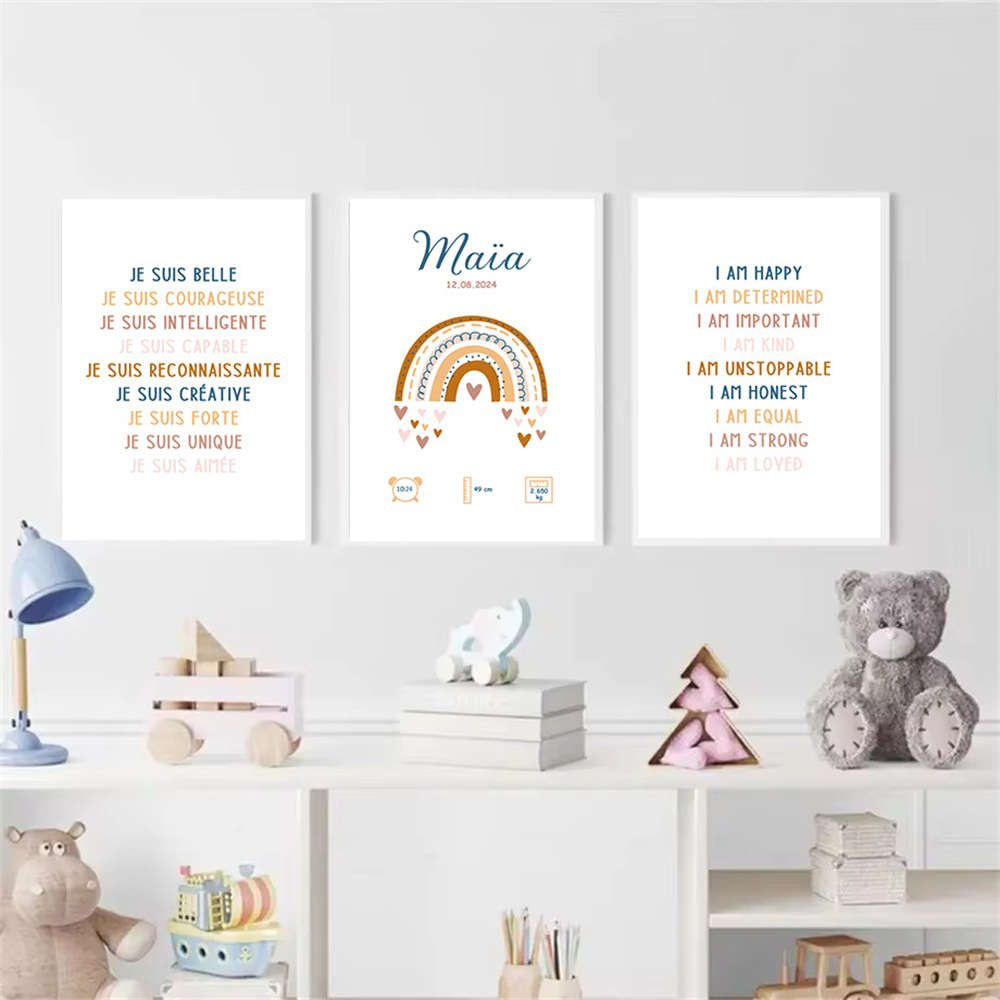 Custom Baby Name Birth Poster  - Kids Education Name review and price