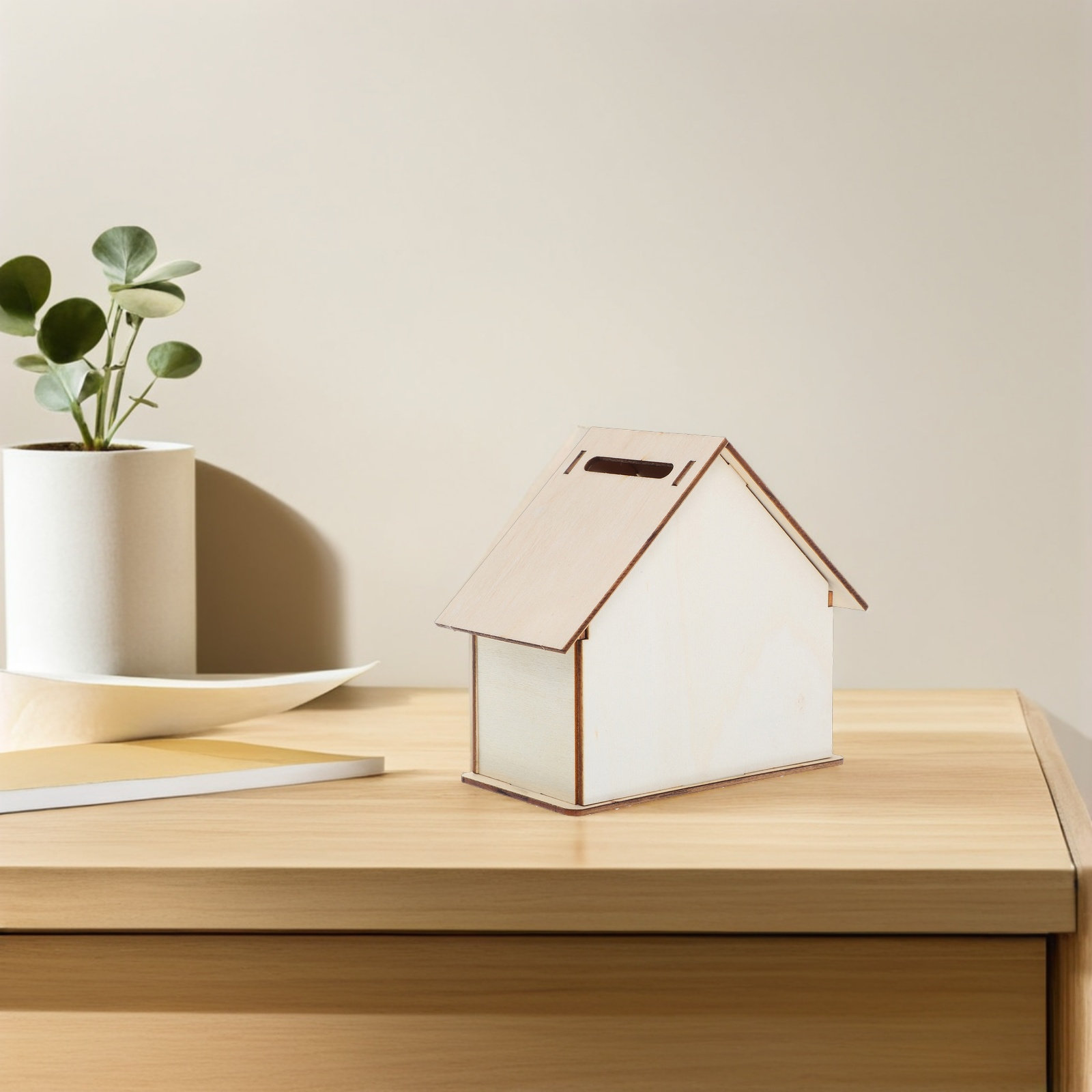 12Pcs Unfinished Wood House Pi - Kids Education Savings review and price